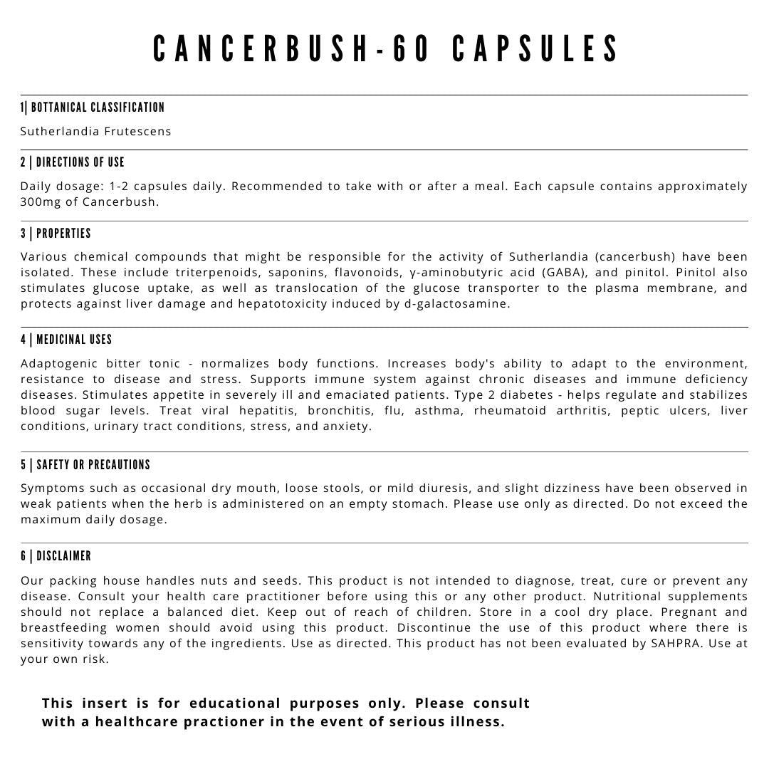 Cancerbush Info