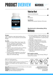 Valerian Root - 60 Capsules | Natures aid for Anxiety and Restlessness